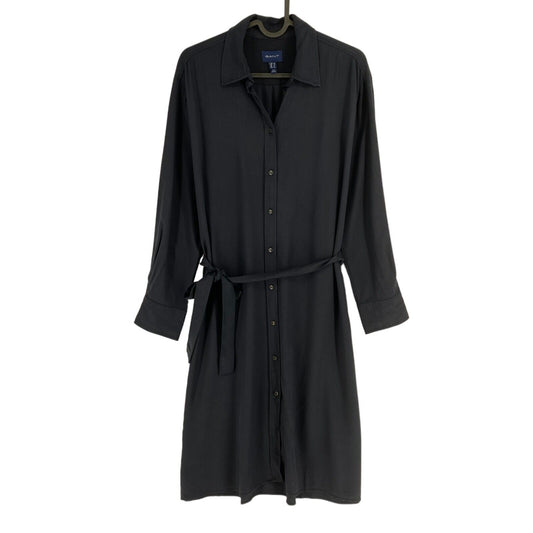 GANT Navy Blue Belted A Line Shirt Dress Size EU 38 UK 10 US 8