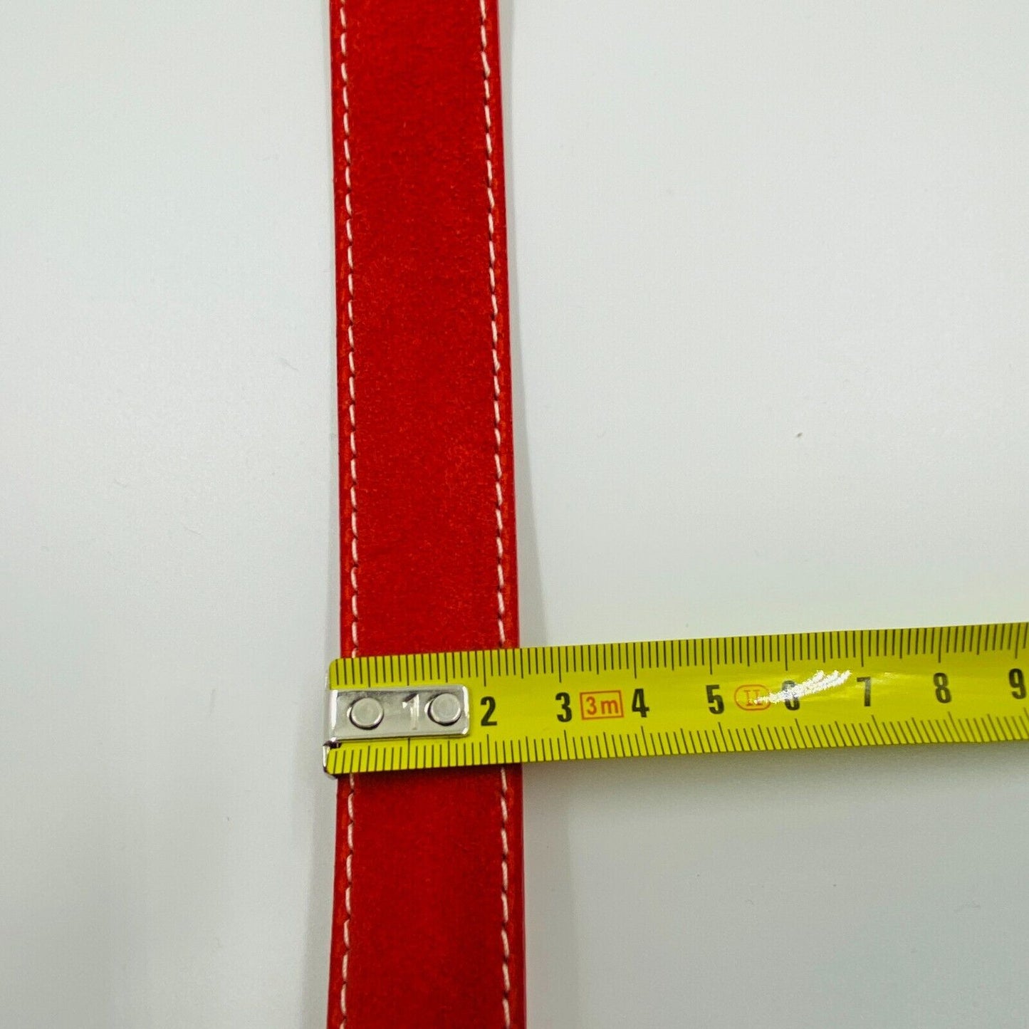 Ceinture GANT Rouge 100% Cuir Daim Taille 75 cm 30 in