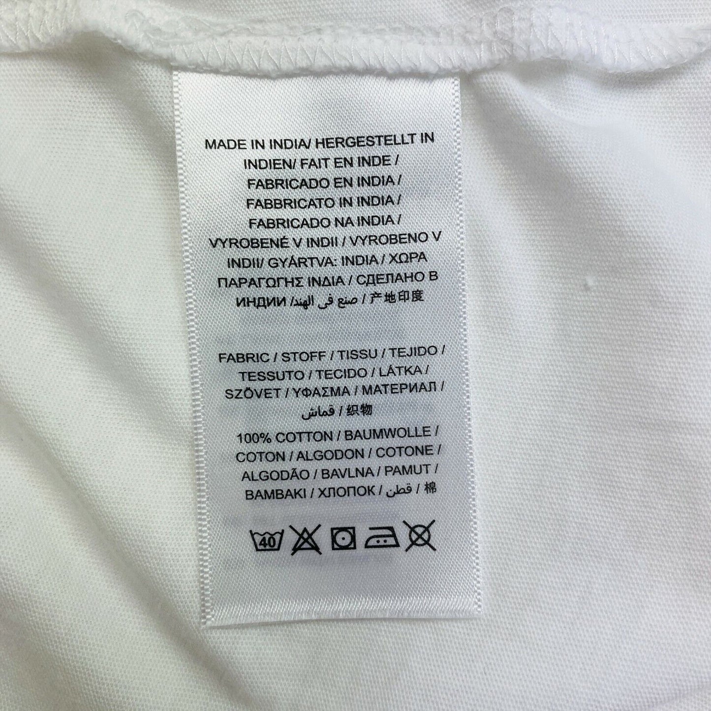 GANT White Original Crew Neck T Shirt Top Size XS