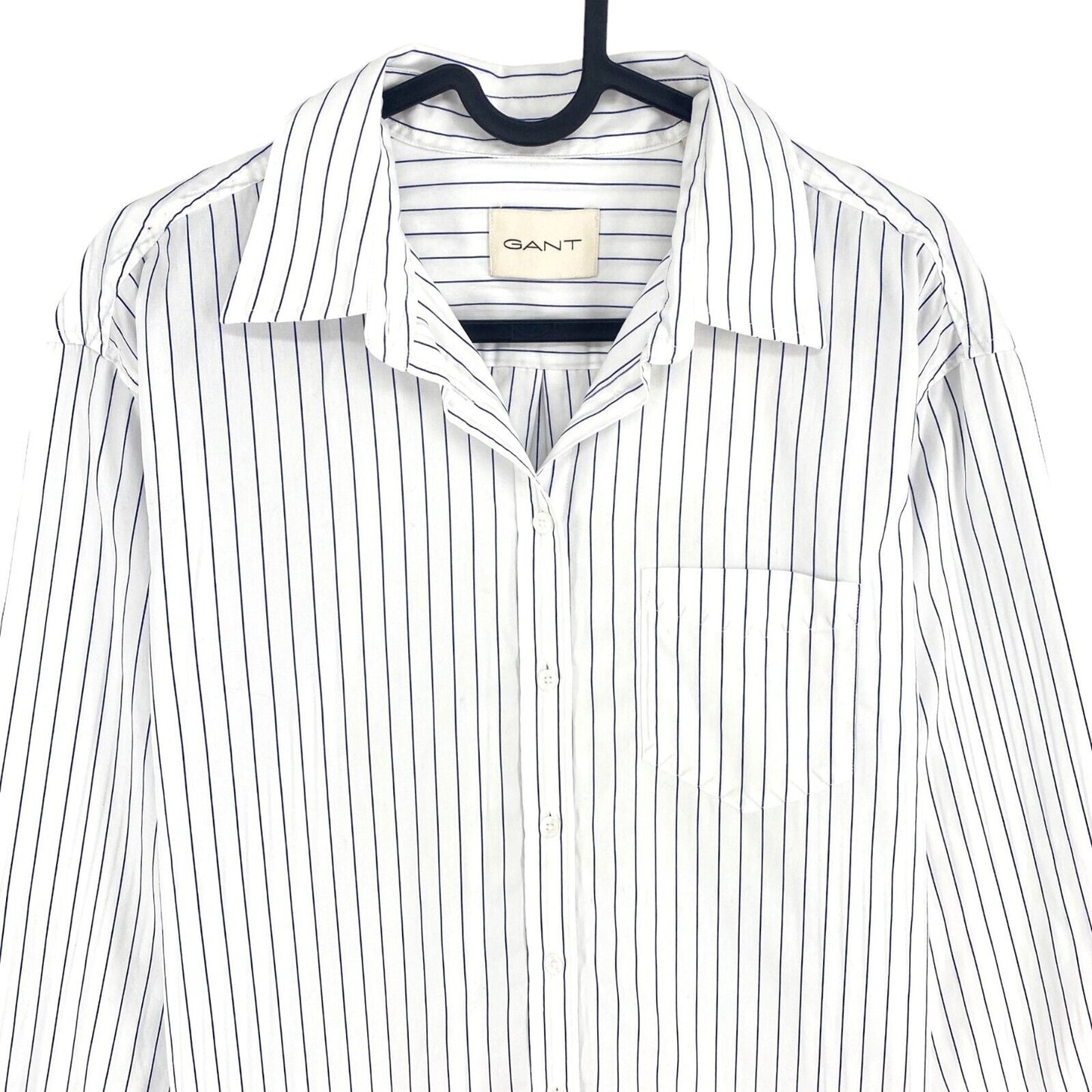 GANT White Relaxed Striped Poplin Shirt Size EU 34 UK 6 US 4