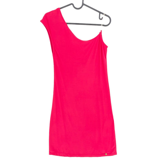 AMY GEE Pink One Shoulder Dress Size EU 42 UK 14 US 12