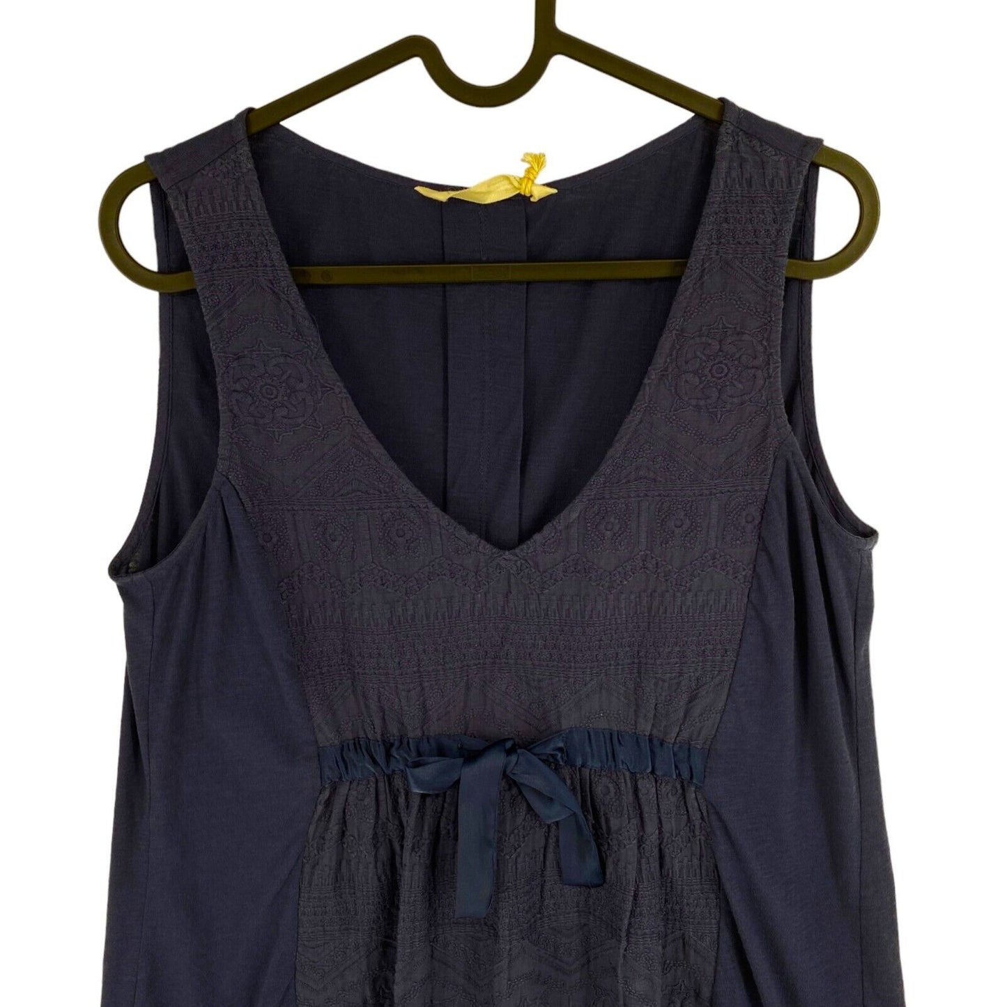 ODD MOLLY Women Navy Blue Lets Love Sleeveless Top Size 2 / M