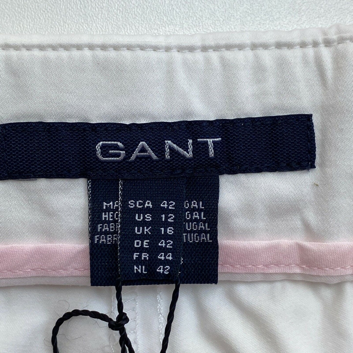 GANT White Satin Stretch Shorts Size EU 42 UK 16 US 12