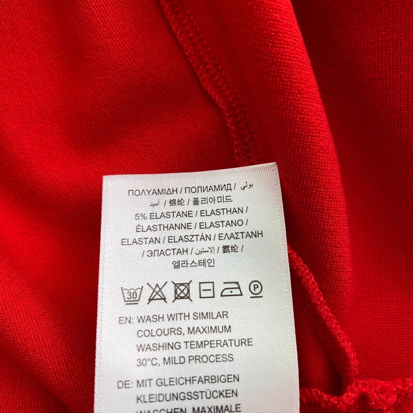 GANT Robe en jersey avec détails à volants rouges Taille M