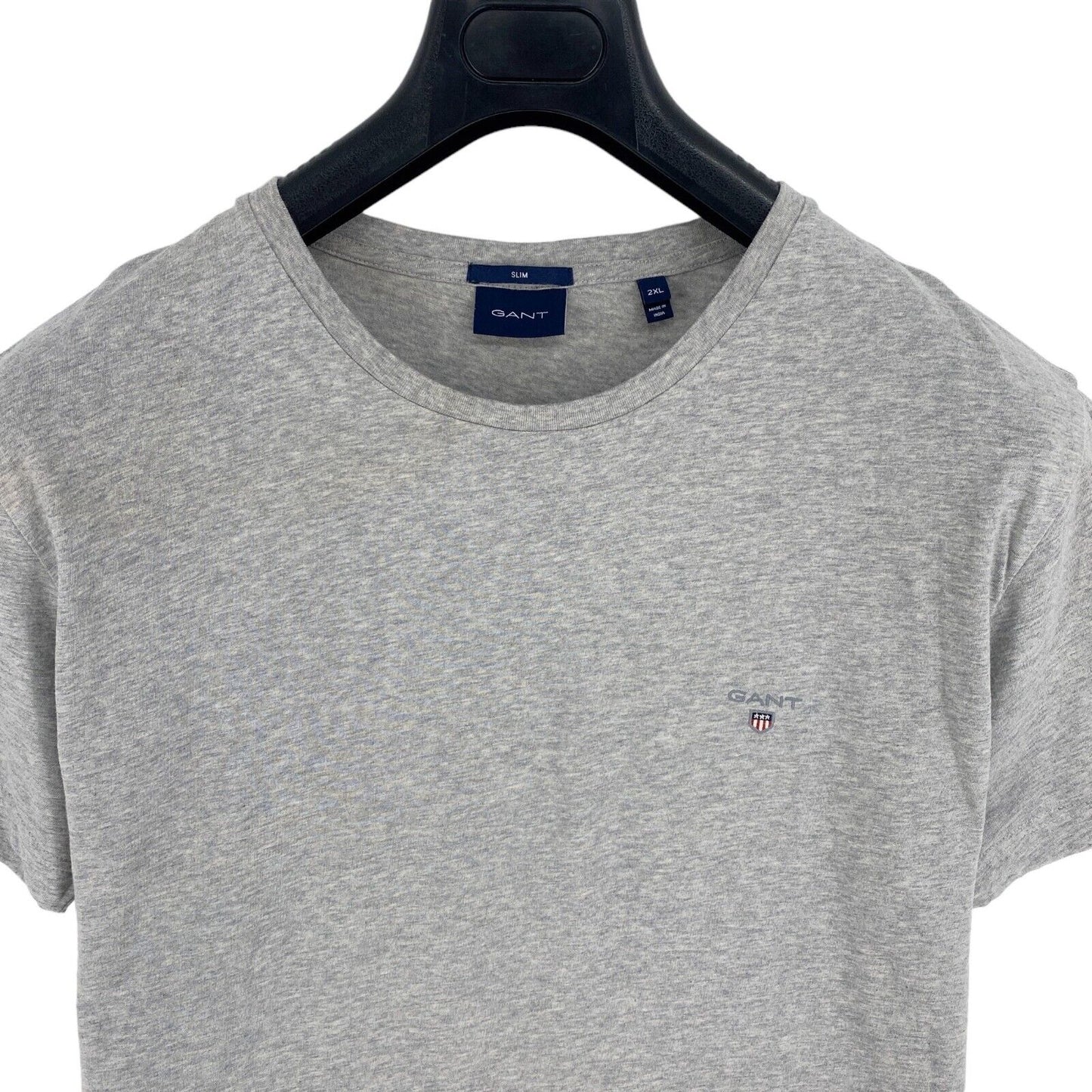 GANT Grey Original Slim Fit Crew Neck T-Shirt Size 2XL XXL