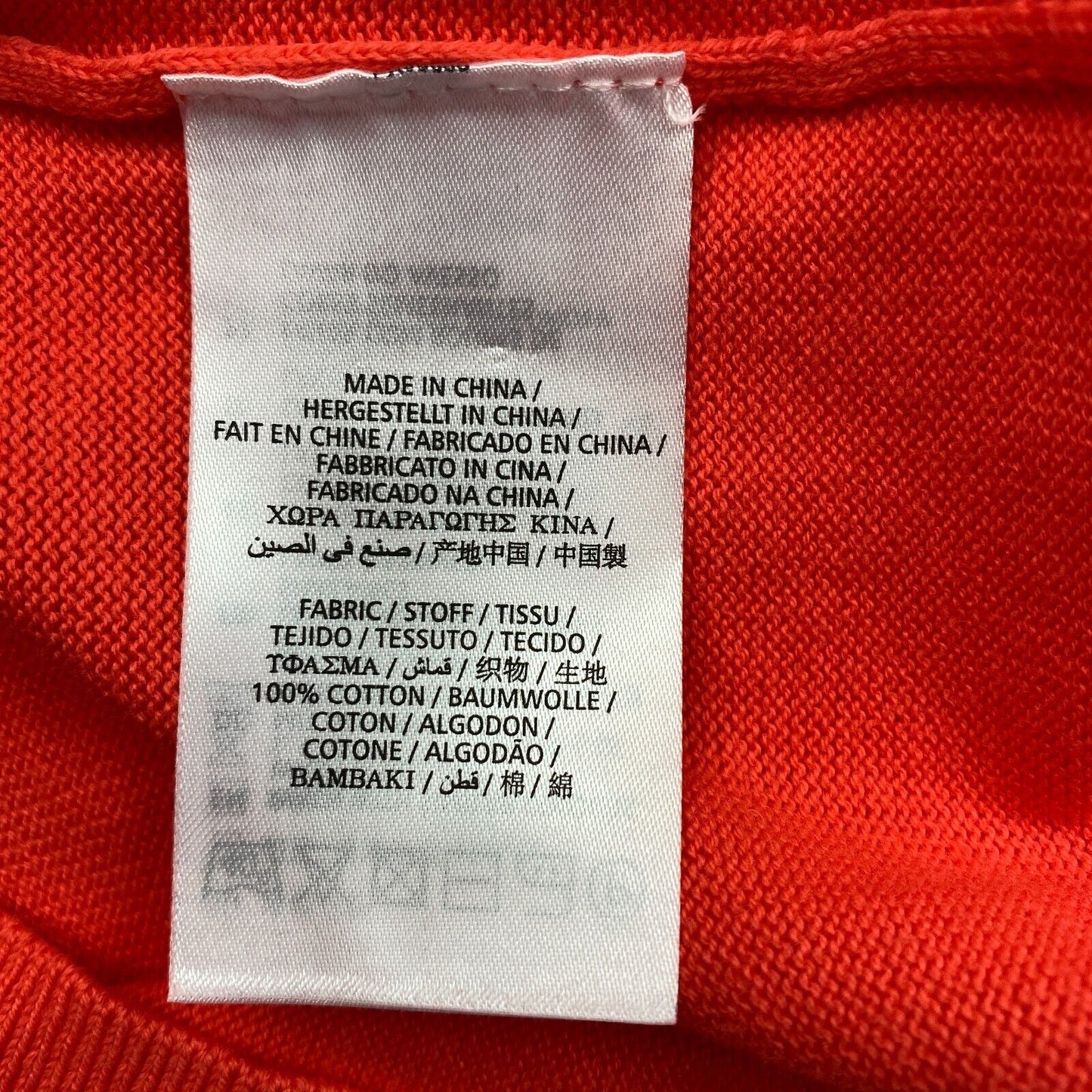 UVP €111 GANT Orange-Pink Leichter Baumwollpullover mit V-Ausschnitt Größe XS