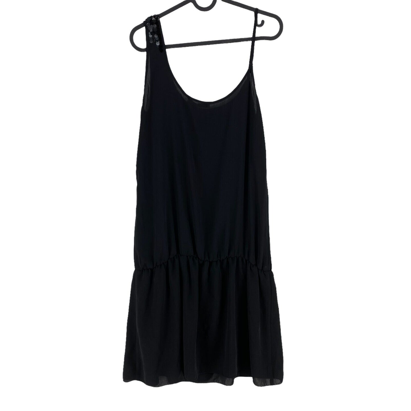 RRP €183 LIU JEANS Black Flare Tank Top Dress Size 46 EU 42 UK 14 US 12