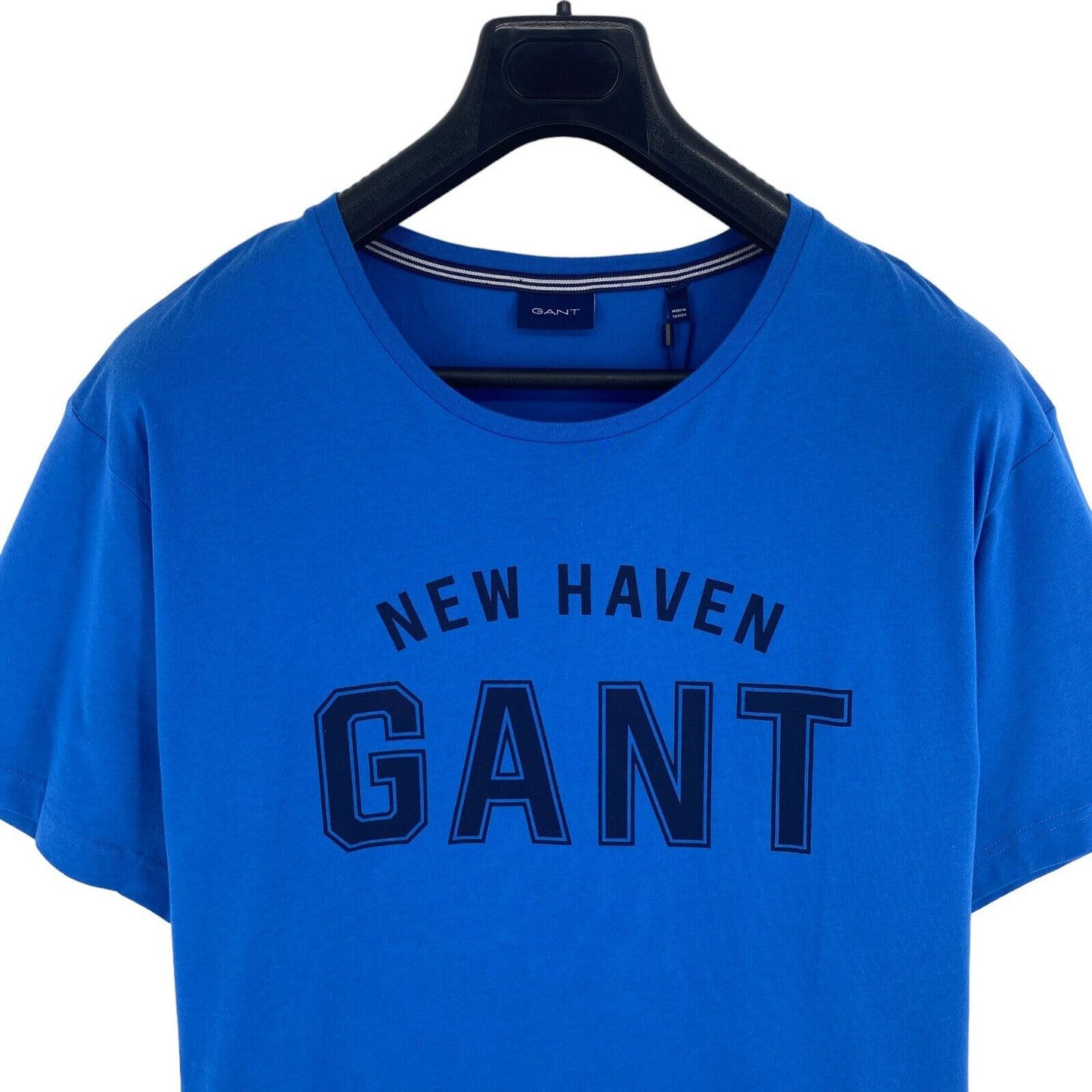 GANT Men Strong Blue Logo Crew Neck Short Sleeve T Shirt Size 4XL