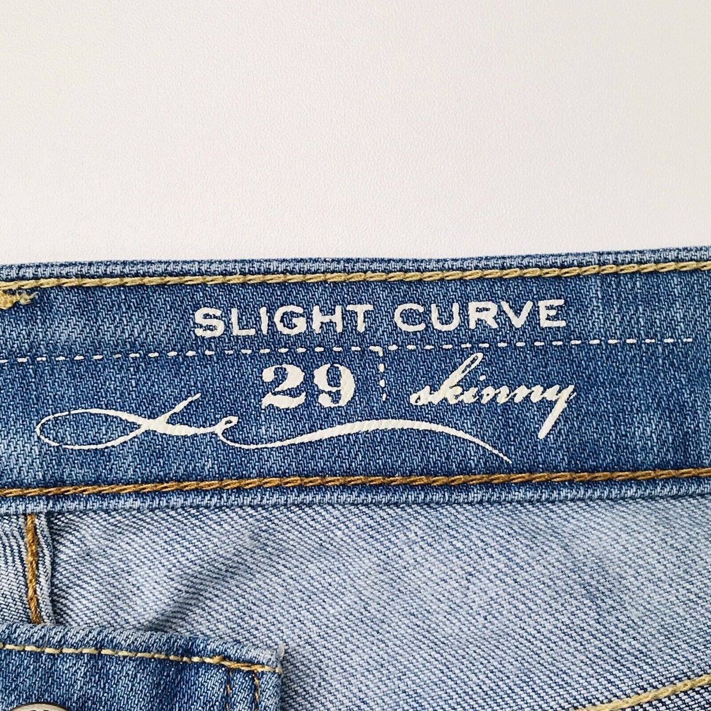 vintage Levi’s Slight Curve Femmes Bleu Stretch Skinny Fit Jeans W29 L34