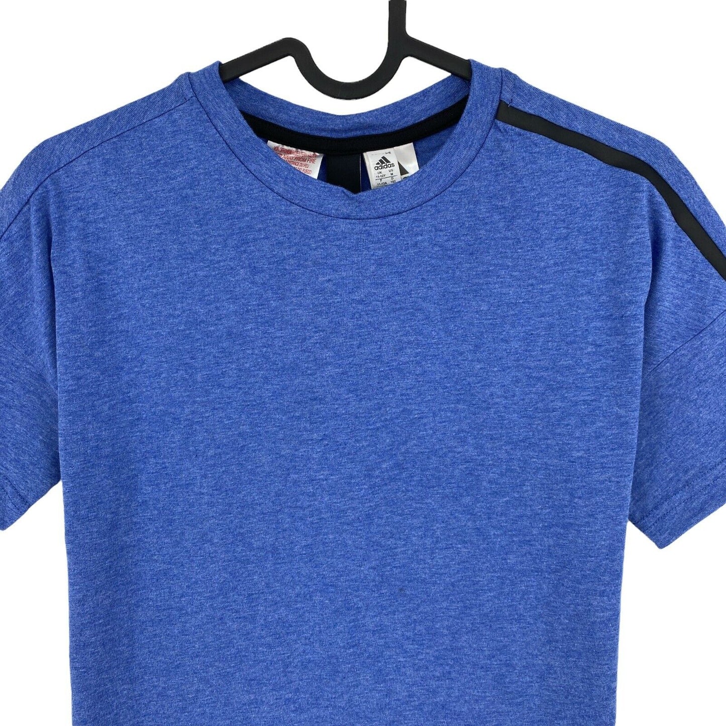 Adidas Youth Boys Bleu Crew Neck T-shirt Taille 11-12 ans