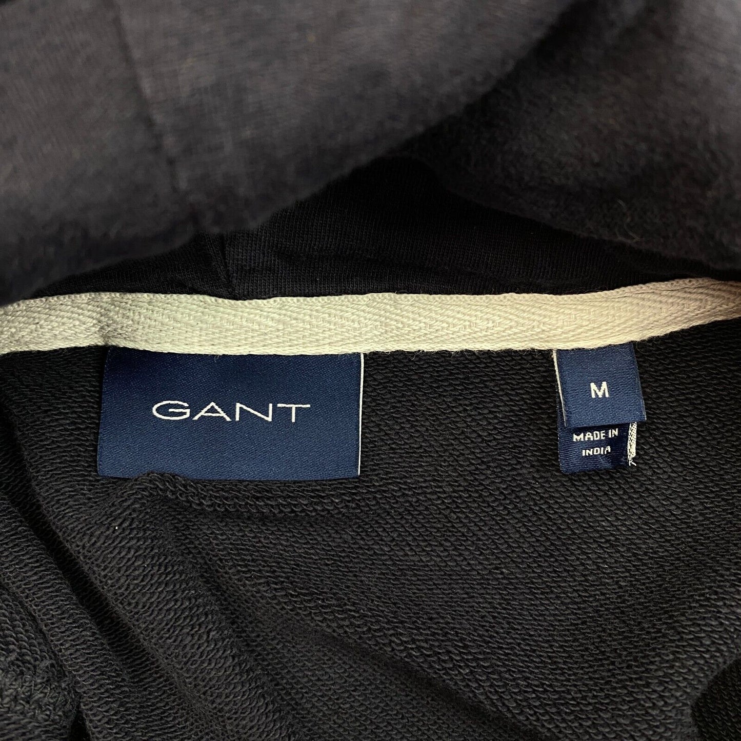 GANT Marineblauer Kapuzenpullover mit Logo, Größe M