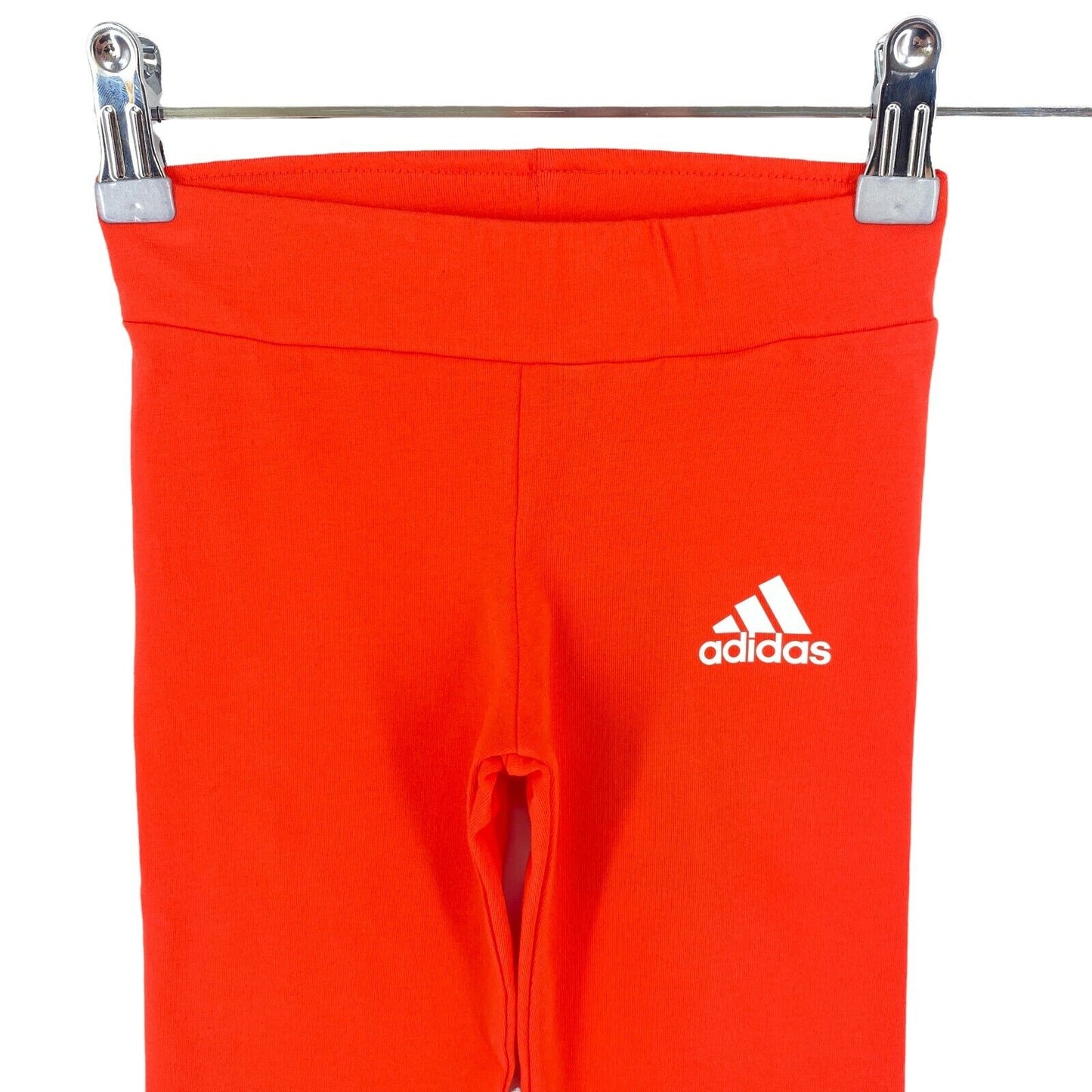 Adidas Girls Orange Comfort Tight Leggings Size 5 - 6 Years