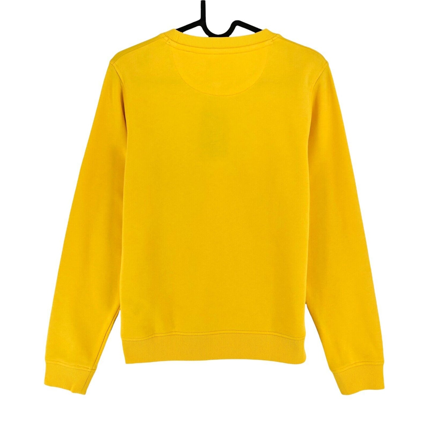 RRP €99 GANT Yellow Crew Neck Arch Logo Jumper Sweater Size XS