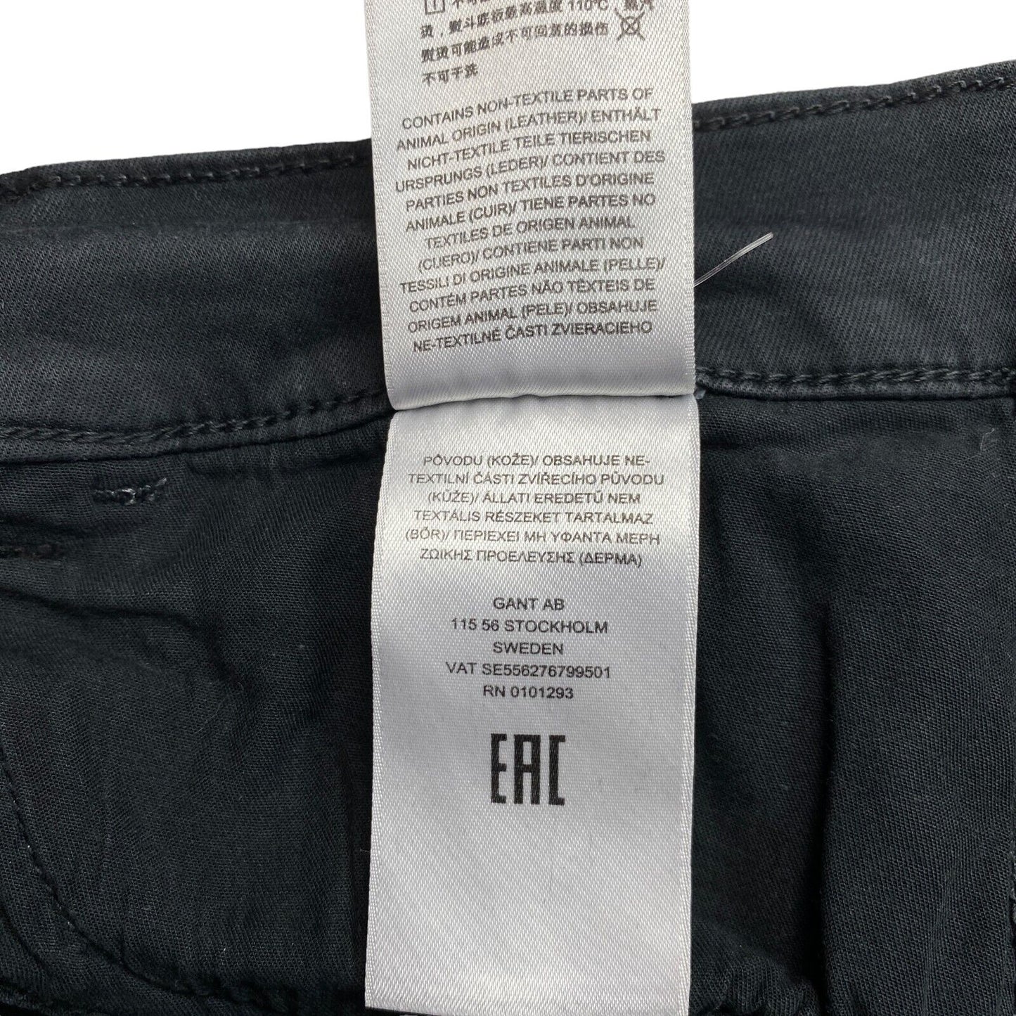 GANT Black Nella Travel Indigo Skinny Jeans Size M