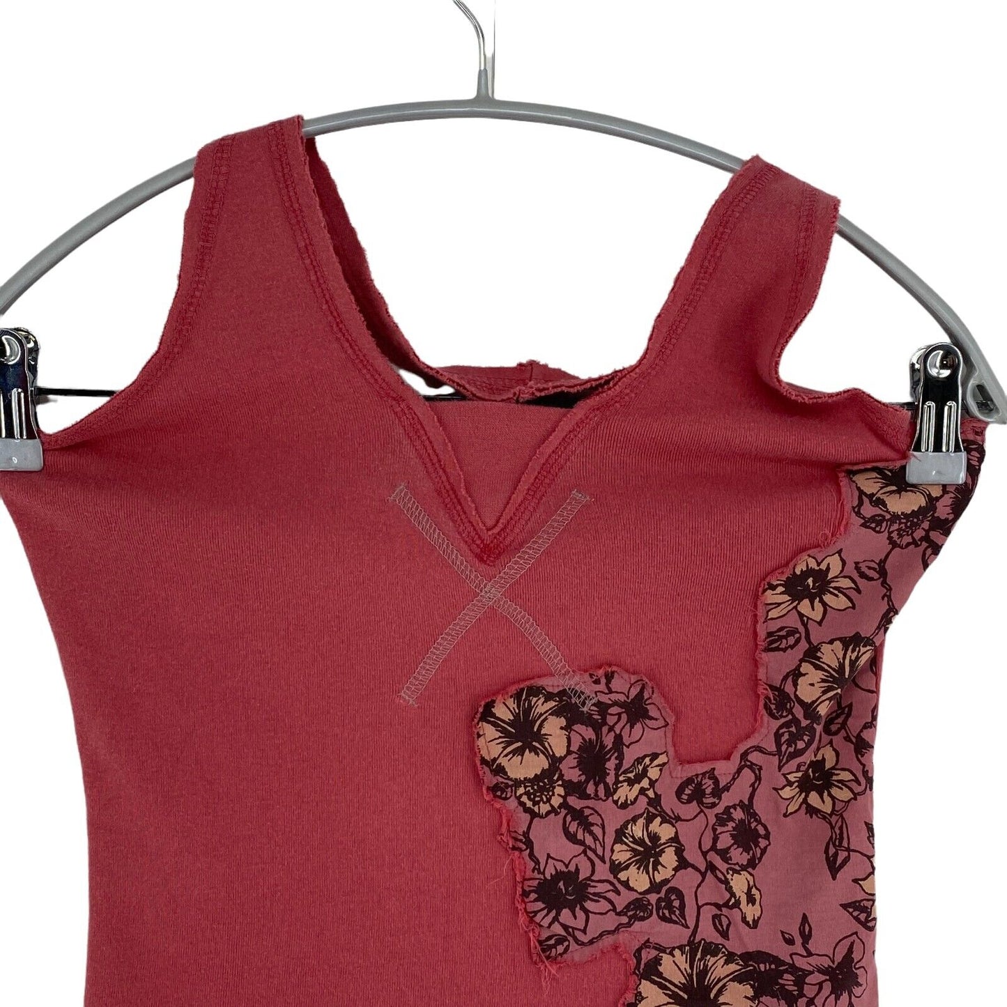 Colcci Jeanswear Dark Pink 100% Cotton Sleeveless Halter Top Blouse Size S