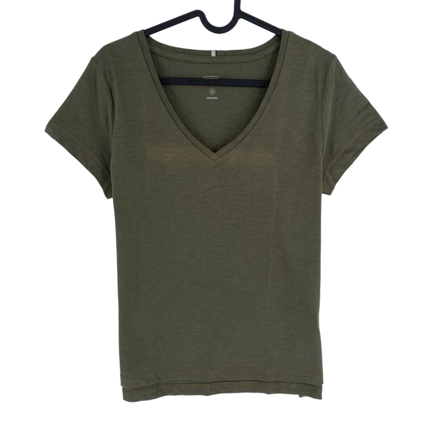 CAMEL ACTIVE Dark Green V Neck SS T Shirt Top Size S