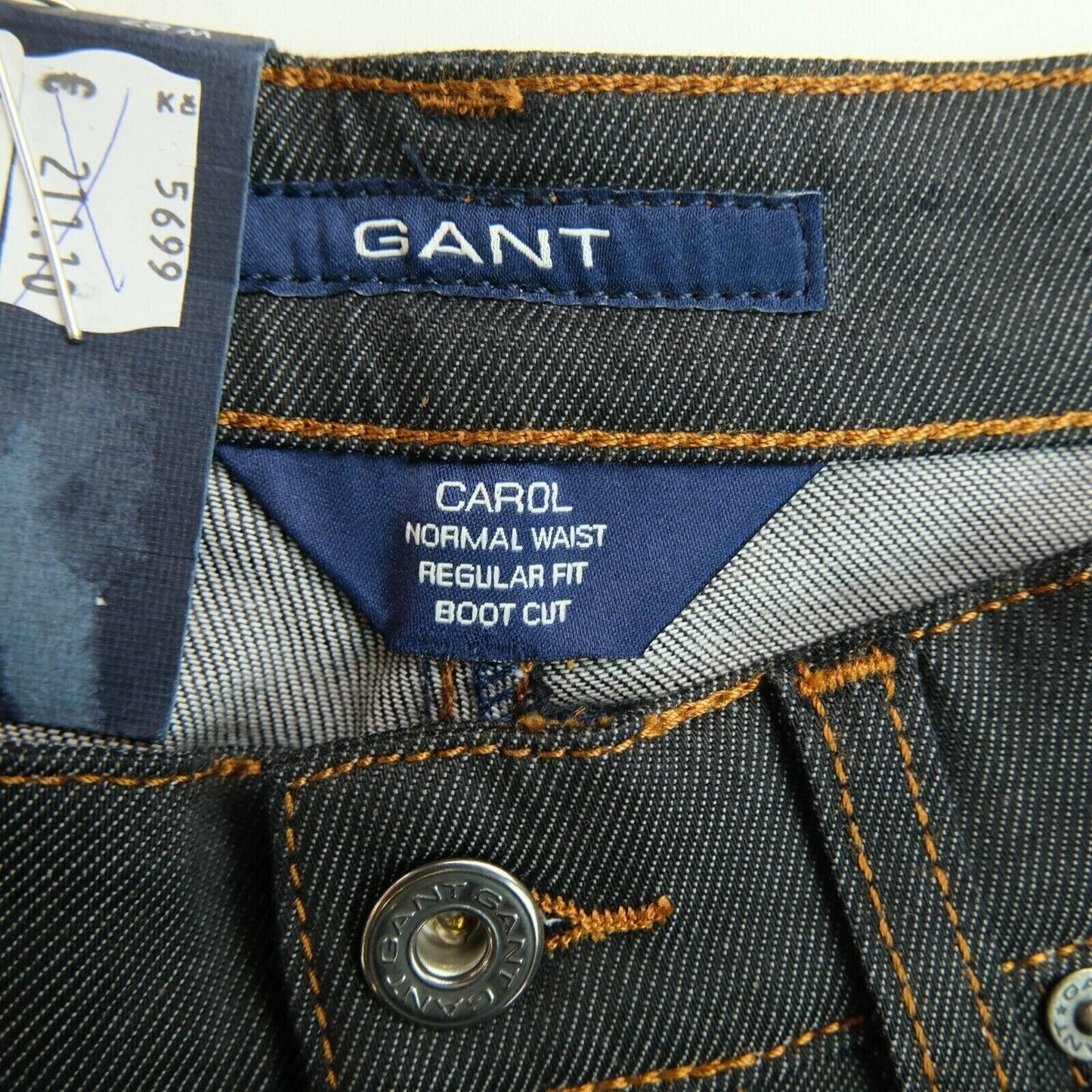 GANT CAROL Women Dark Grey Regular Bootcut Fit Jeans Size W26 L34