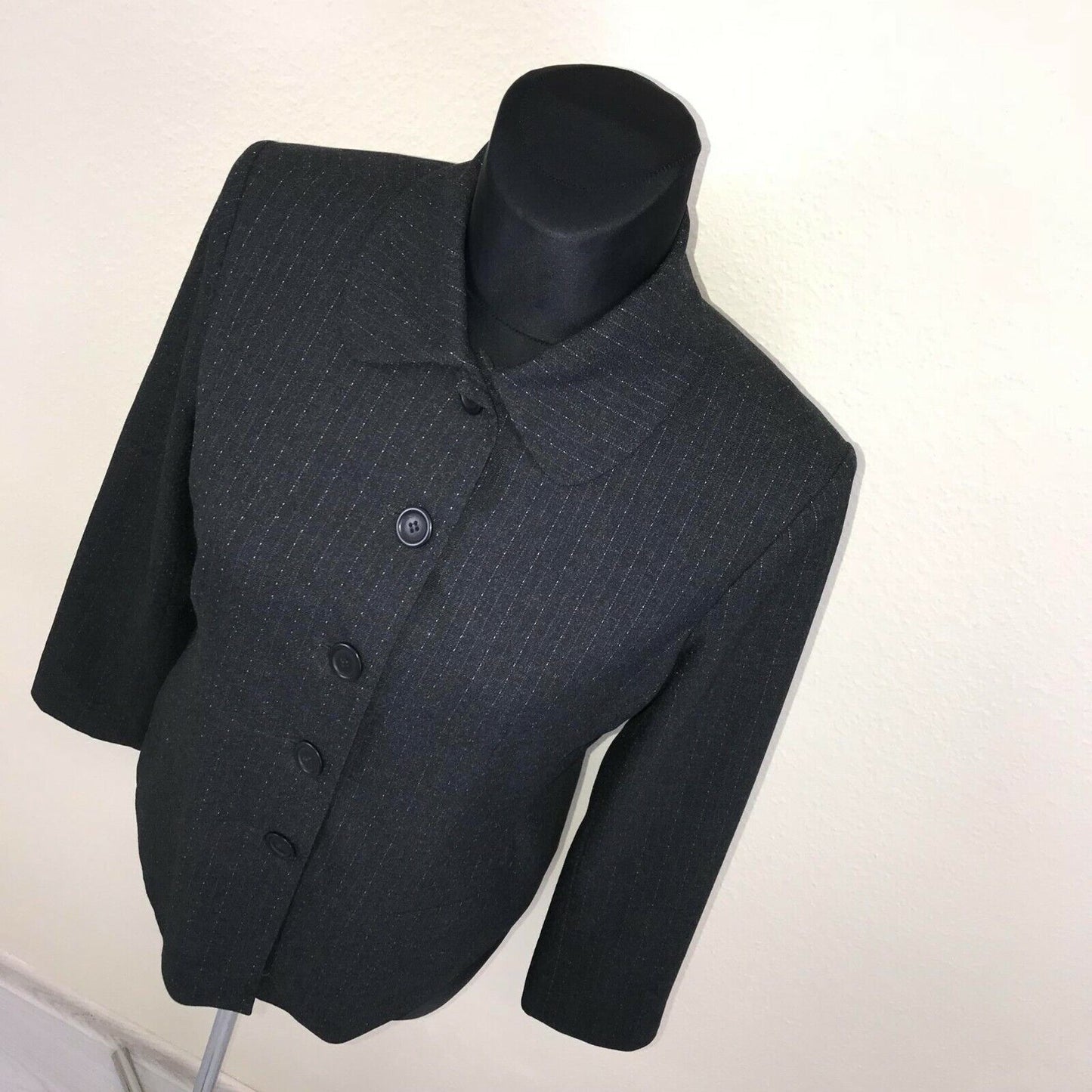 Louis Charles Grey Classic Blazer Jacket Size EUR 44 US 14 UK 16