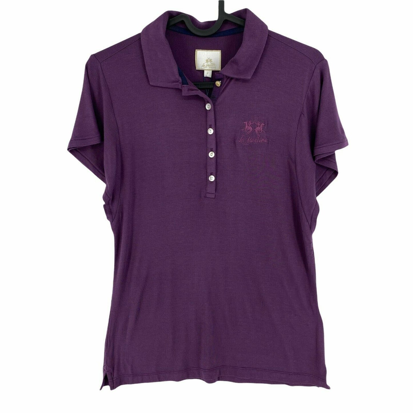 LA MARTINA Polo Stretch Violet Taille 2 / S 3 / M