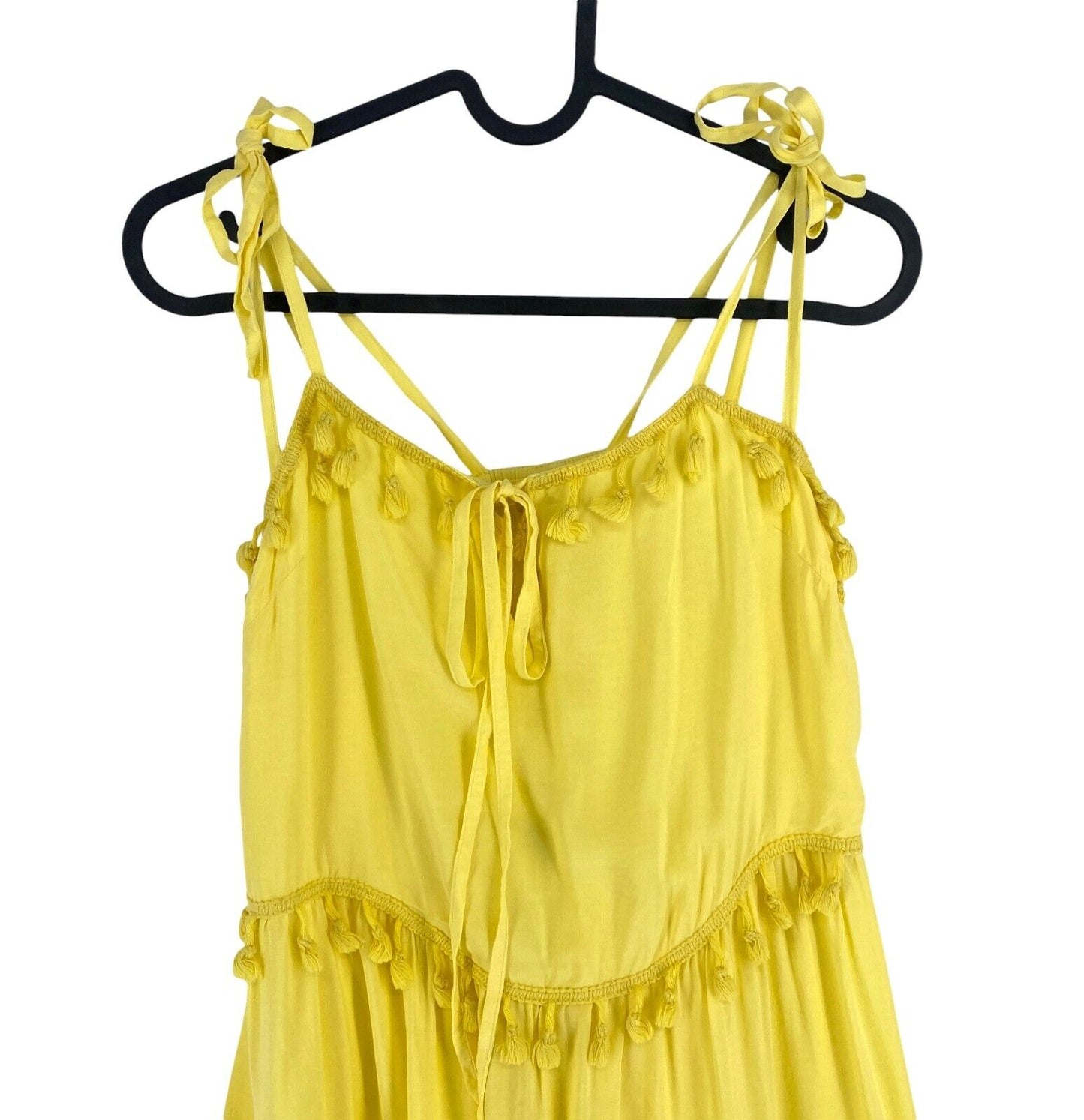 BSB JEANS Women Yellow Flared Tank Top Dress Size S