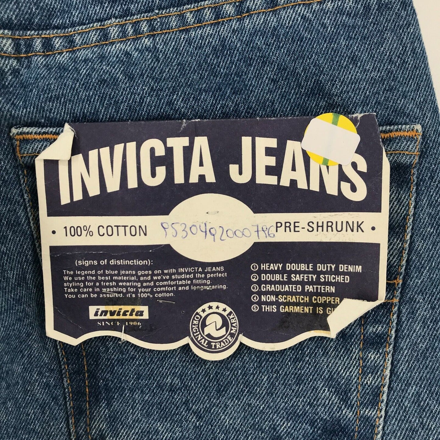 INVICTA Women Blue Regular Tapered Fit Moms Jeans Size W28 Made In Italy