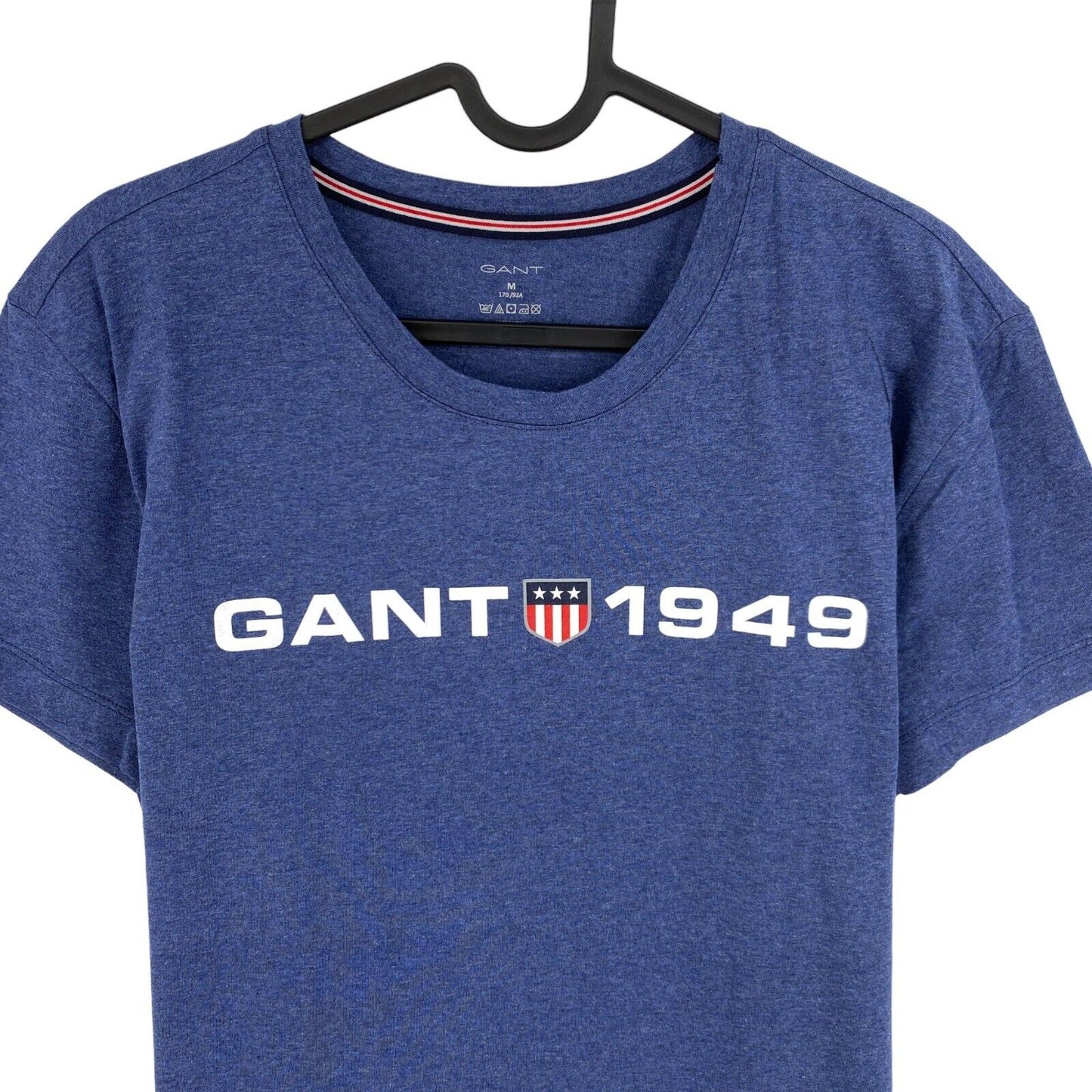 GANT Blue Retro Shield Crew Neck T Shirt Size M