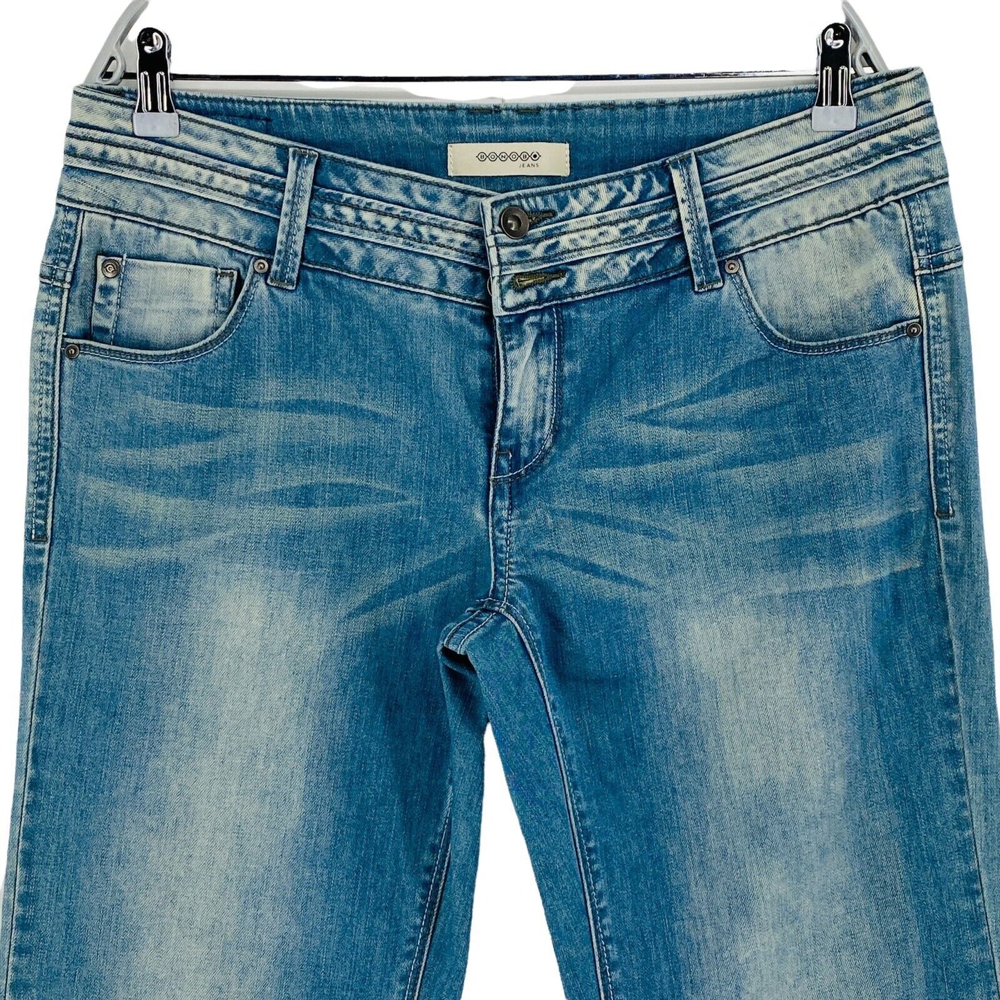 BONOBO Bootcut-Jeans, Blau, Baumwollmischung, Größe 44 W34 L34