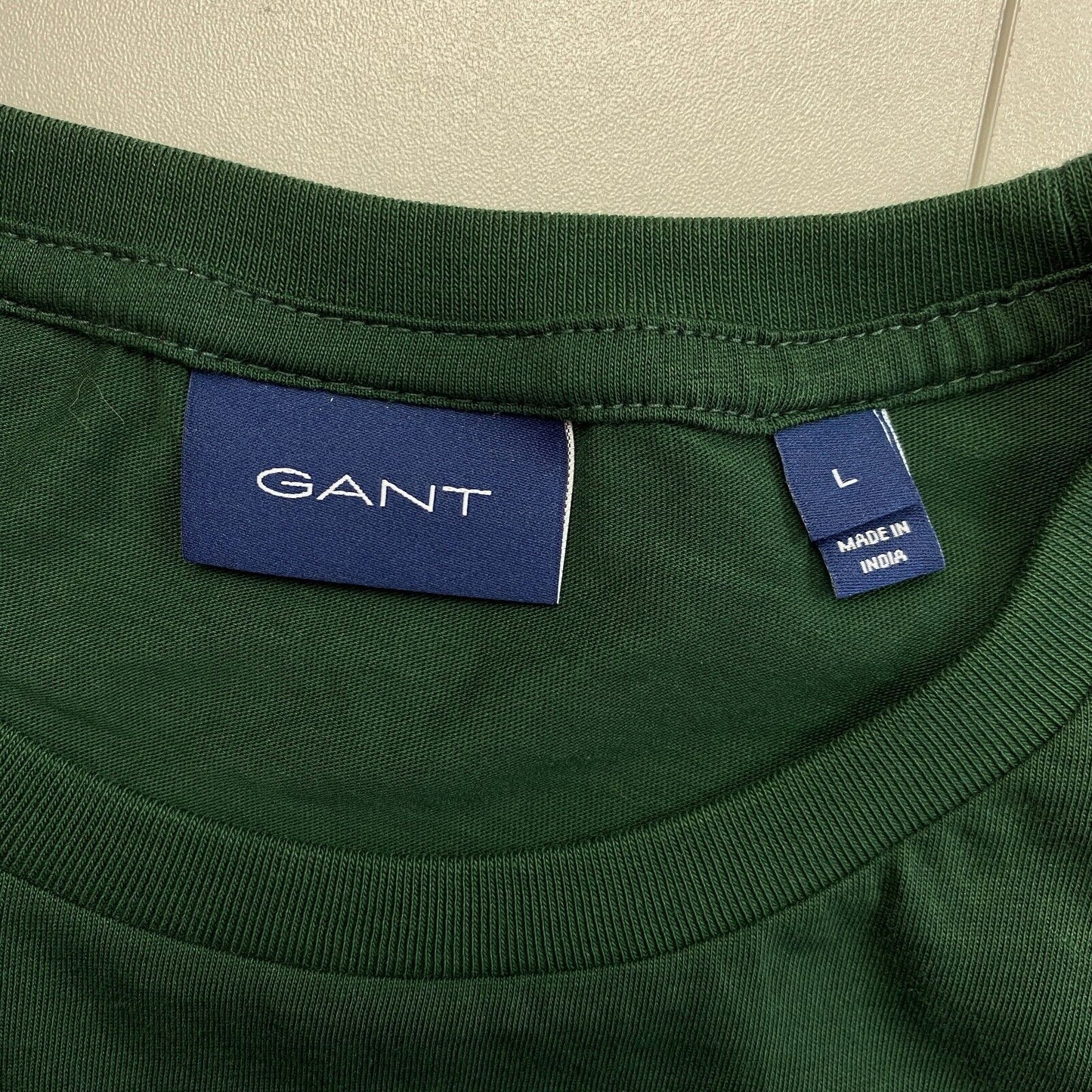 GANT Dark Green Original Long Sleeves Crew Neck T-Shirt Size L