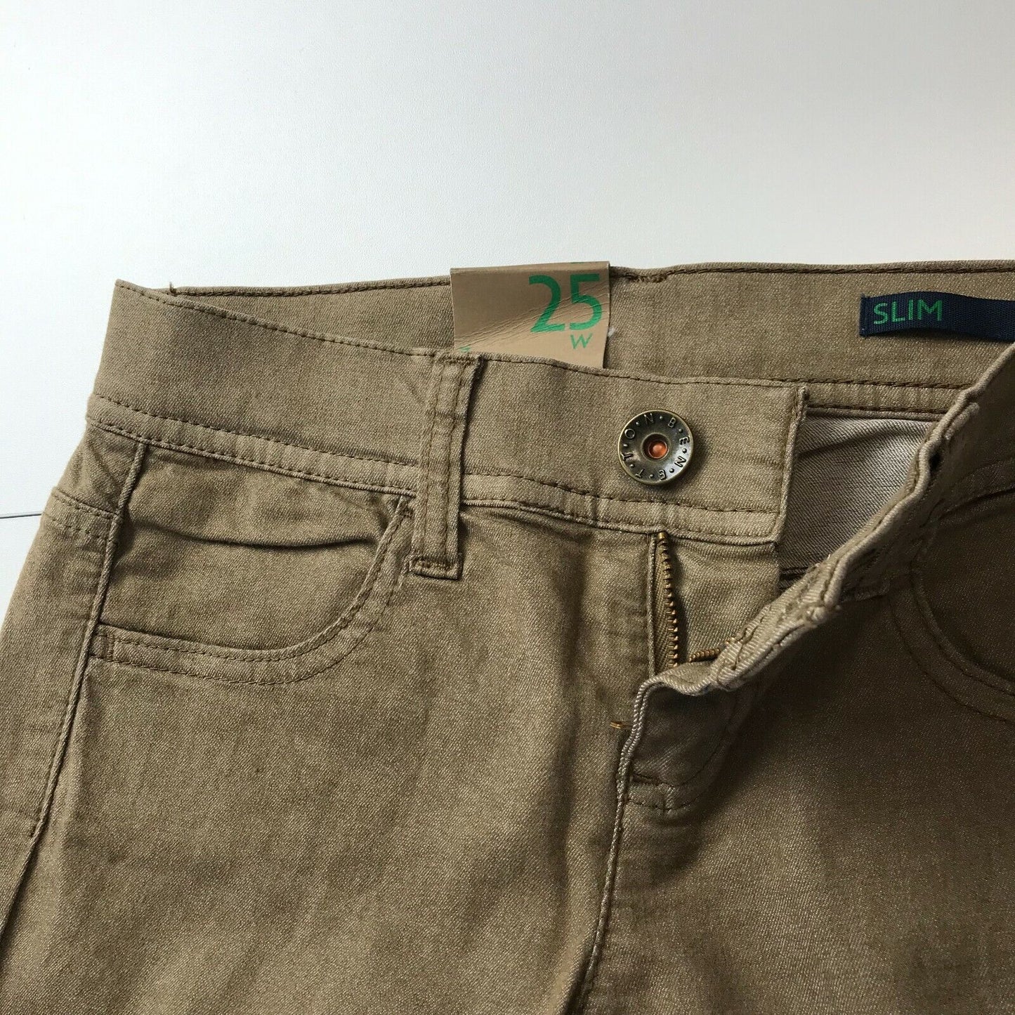 UNITED COLORS OF BENETTON Women Brown Slim Fit Jeans Size W25