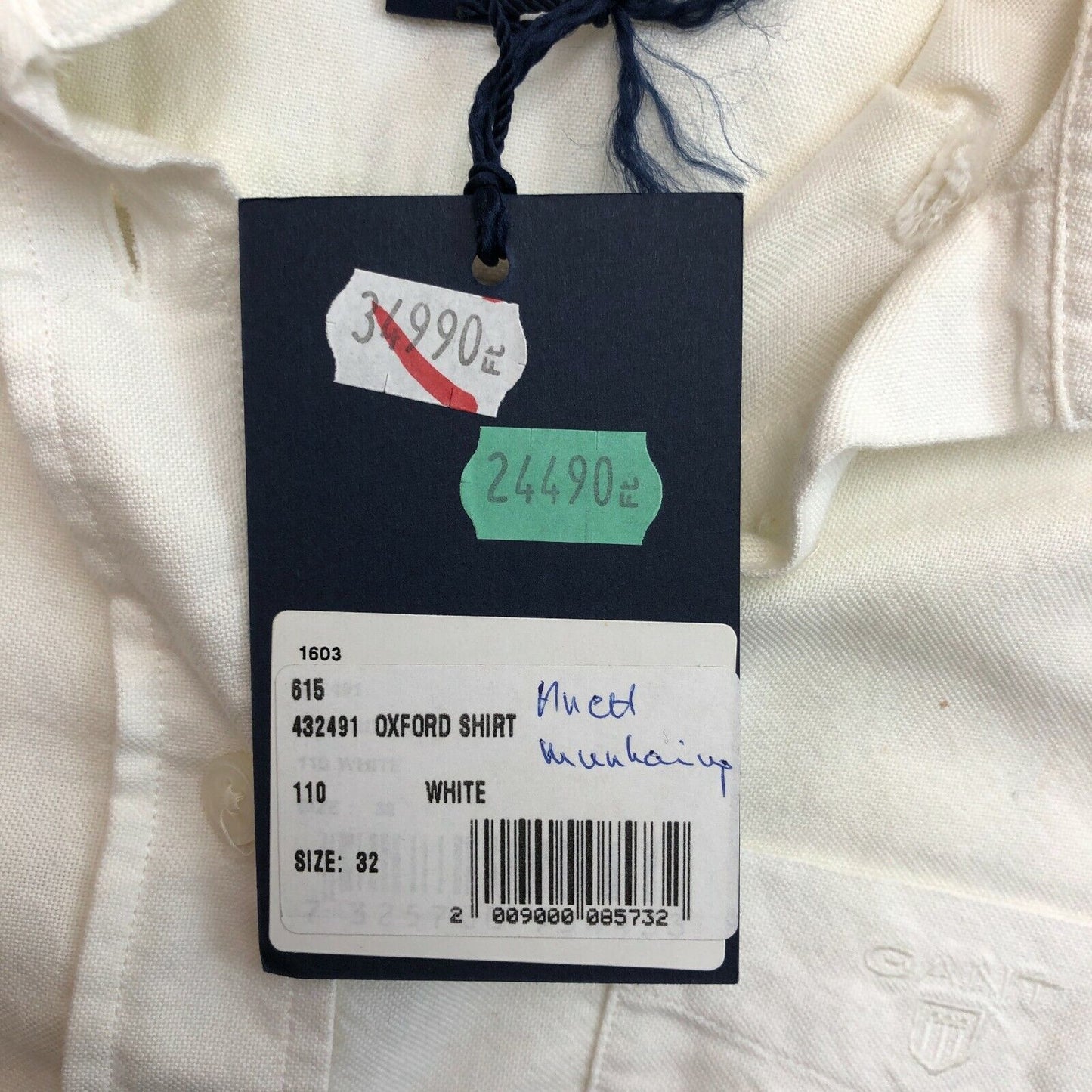 GANT White Oxford Shirt Size EU 32 UK 6 US 2