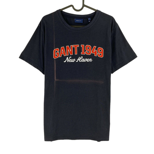 GANT Navy Blue Logo Crew Neck T Shirt Size M