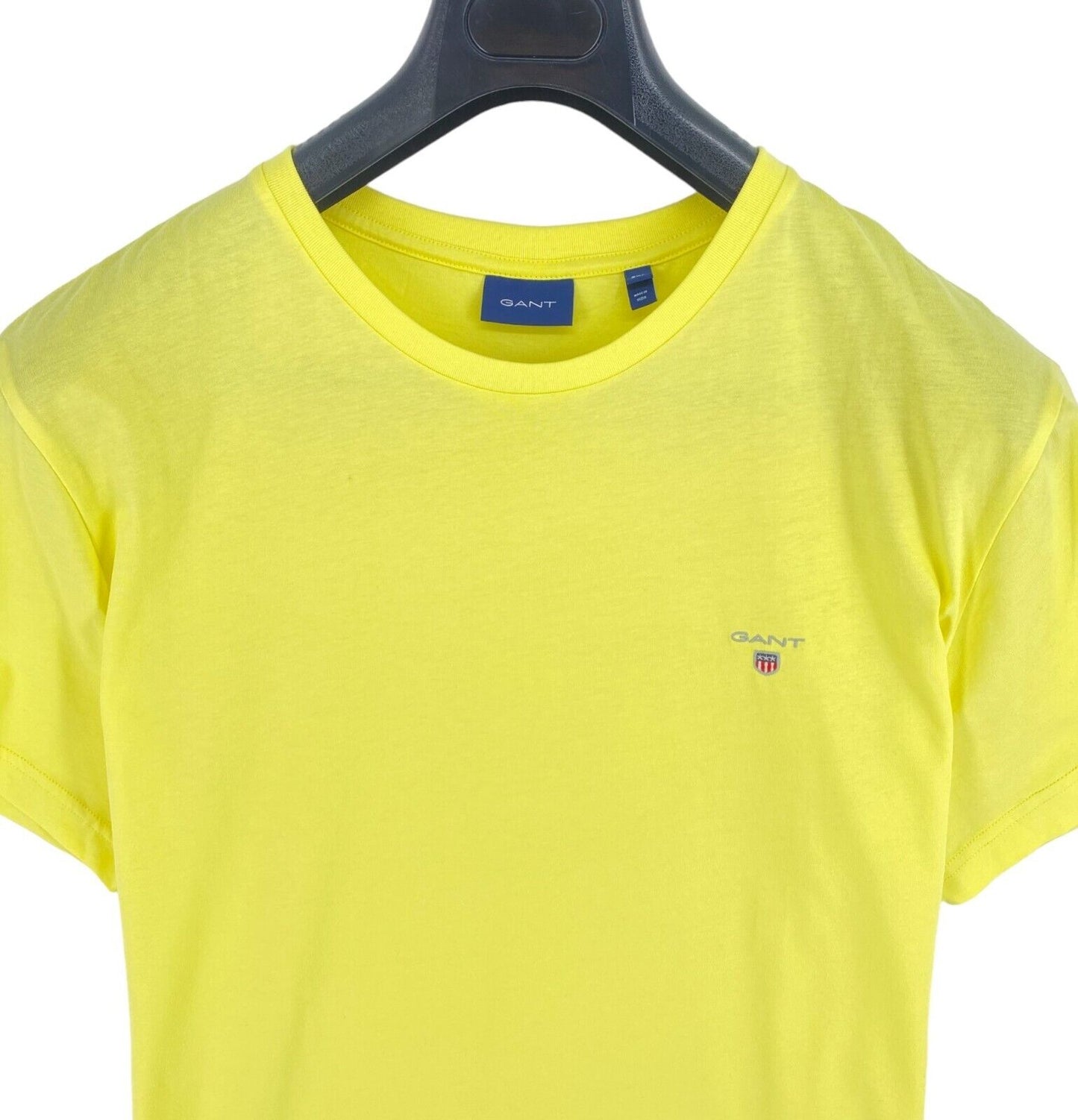 GANT Men Yellow Original Crew Neck Short Sleeves T Shirt Size 2XL XXL