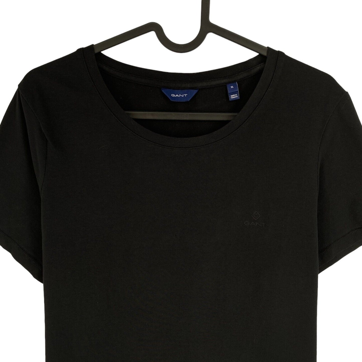 GANT Women Black The Original Crew Neck Short Sleeve T Shirt Size XL