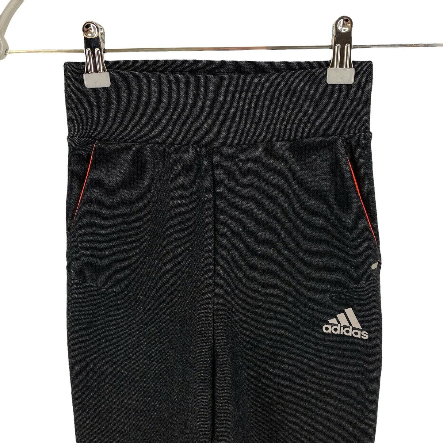 Adidas Jungen Grau Low Cropped Sweat Pants Hose Größe 5 - 6 Jahre