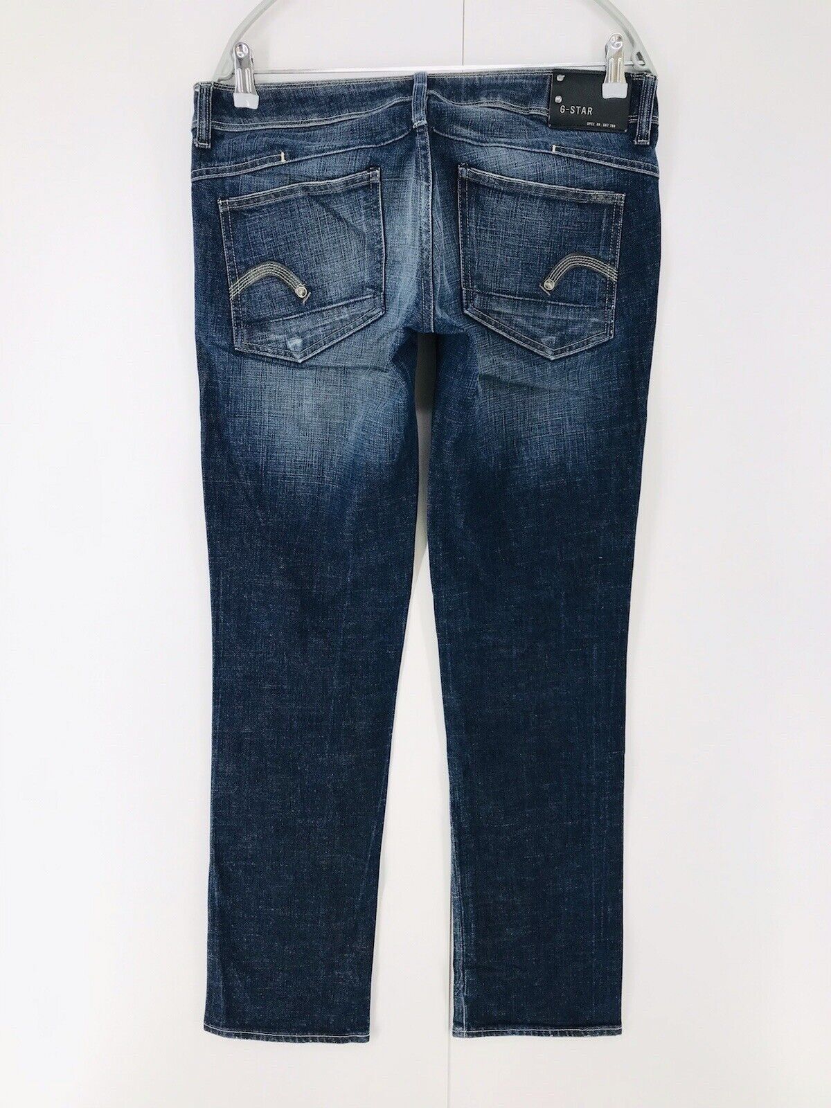 G-STAR RAW NEW REESE Femme Bleu Regular Straight Fit Jeans W32 L34