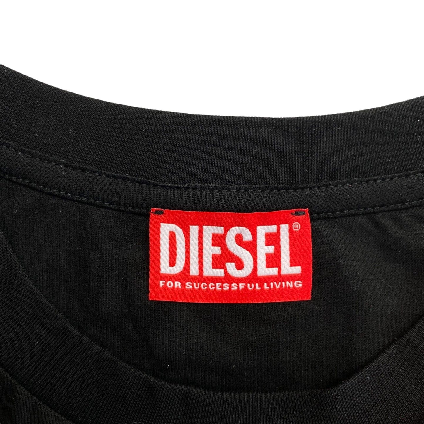 Diesel Black Just Doval Crew Neck T-Shirt Size M