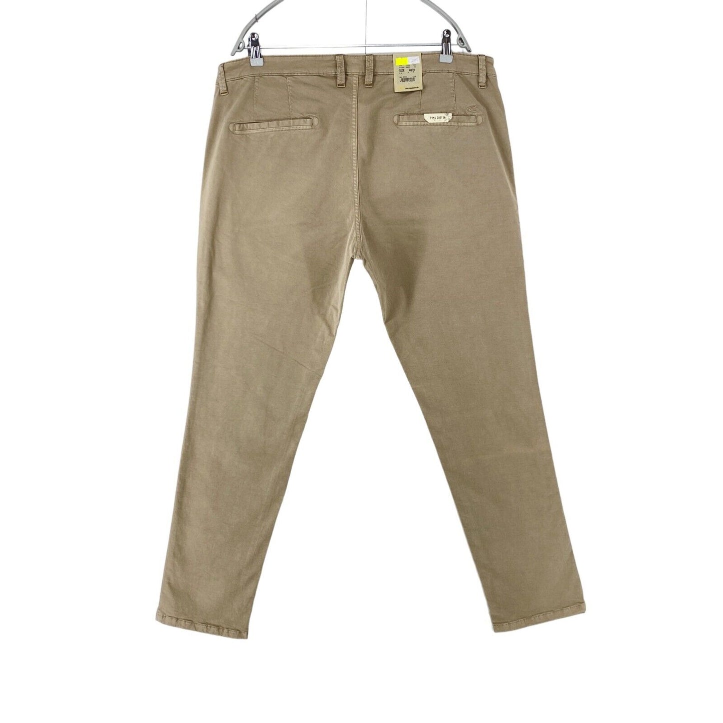 Camel Active MADISON Beige Modern Slim Fit Chino Trousers W40 L32