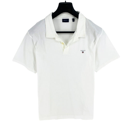 GANT Men White Original Pique Rugger SS Polo Shirt Size 3XL XXXL