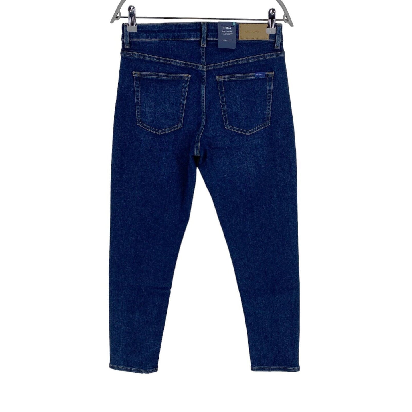 GANT Dunkelblaue FARLA verkürzte Slim Fit Jeans Größe W29