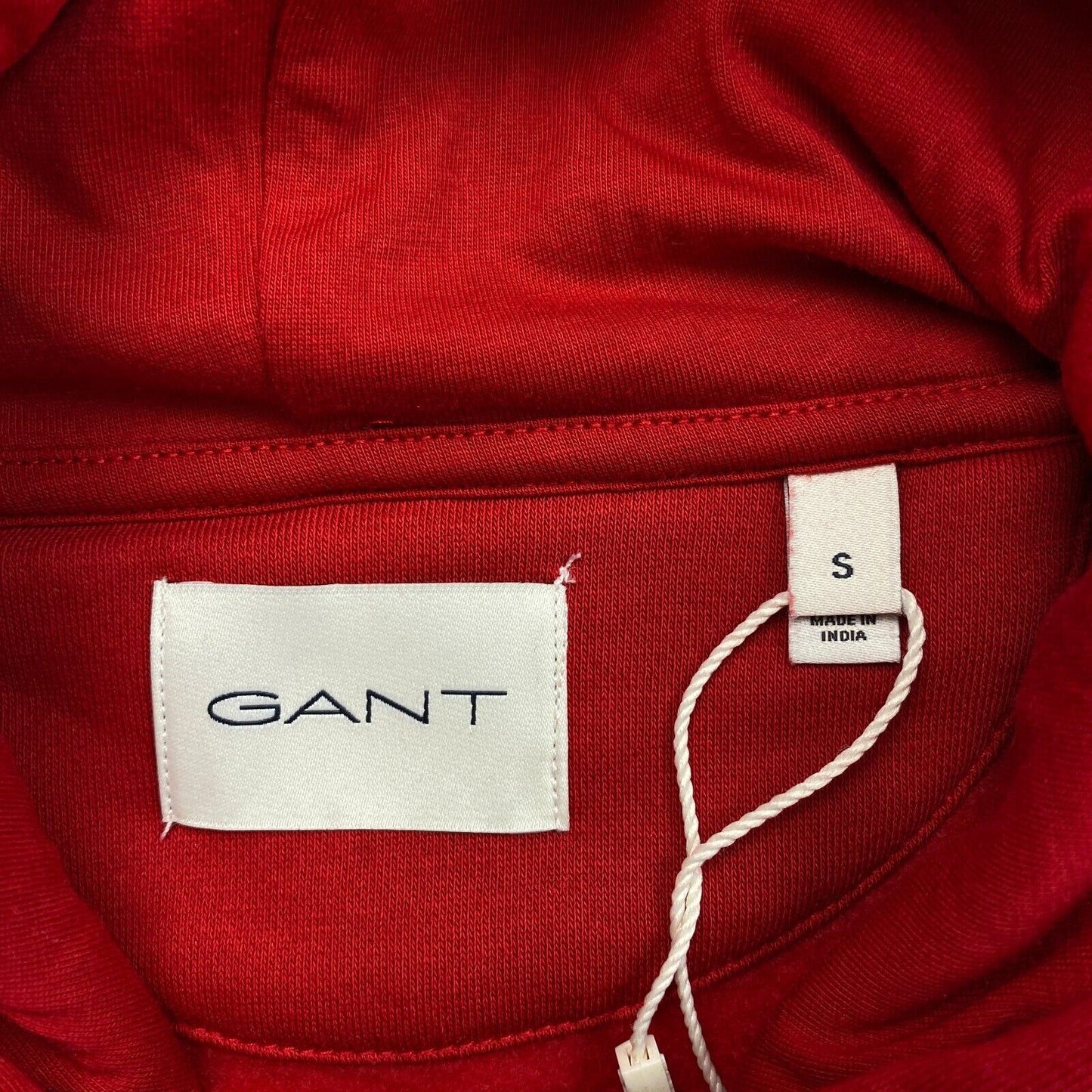 GANT Red Reg G Logo Hoodie Sweater Jumper Size S