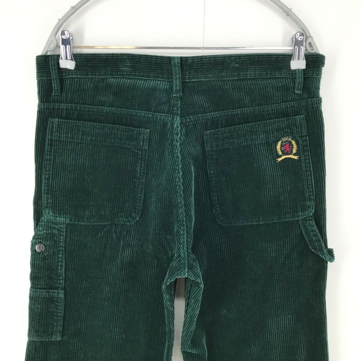 Tommy Hilfiger Collection Dark Green Regular Straight Fit Corduroy Trousers W32