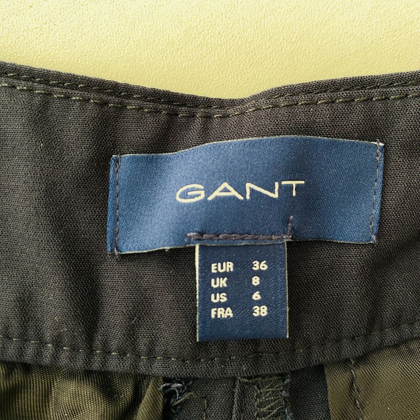 GANT Women Dark Blue Relaxed Fit Long Fluid Shorts EUR 36 UK 8 US 6 W26