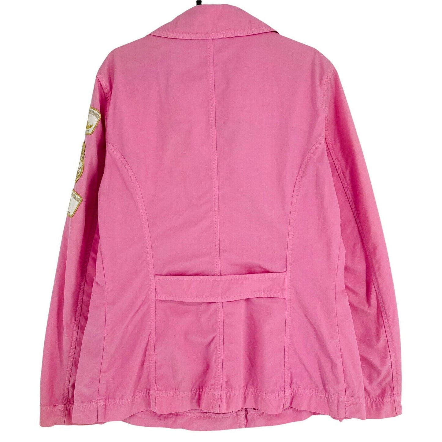 MARINA YACHTING Pink 100% Cotton Pea Coat Jacket Size M