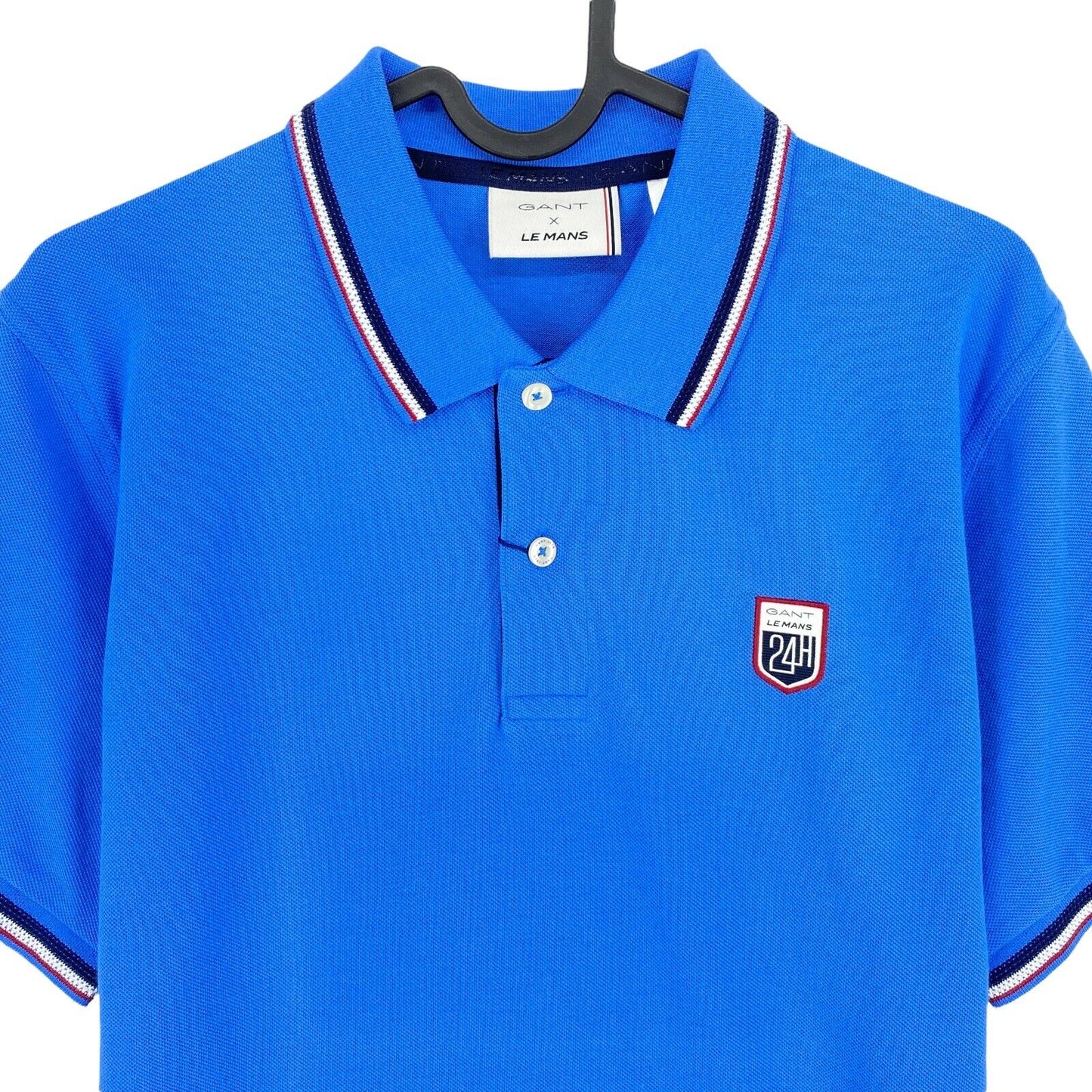 GANT x LE MANS Blue LM Pique Rugger Polo Shirt Size M XL 2XL