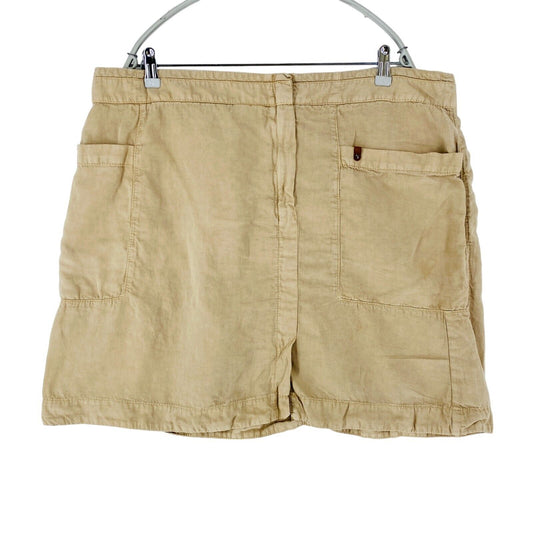 Camel Active Beige Regular Fit Linen Blend Skirt Size EUR 46 W40