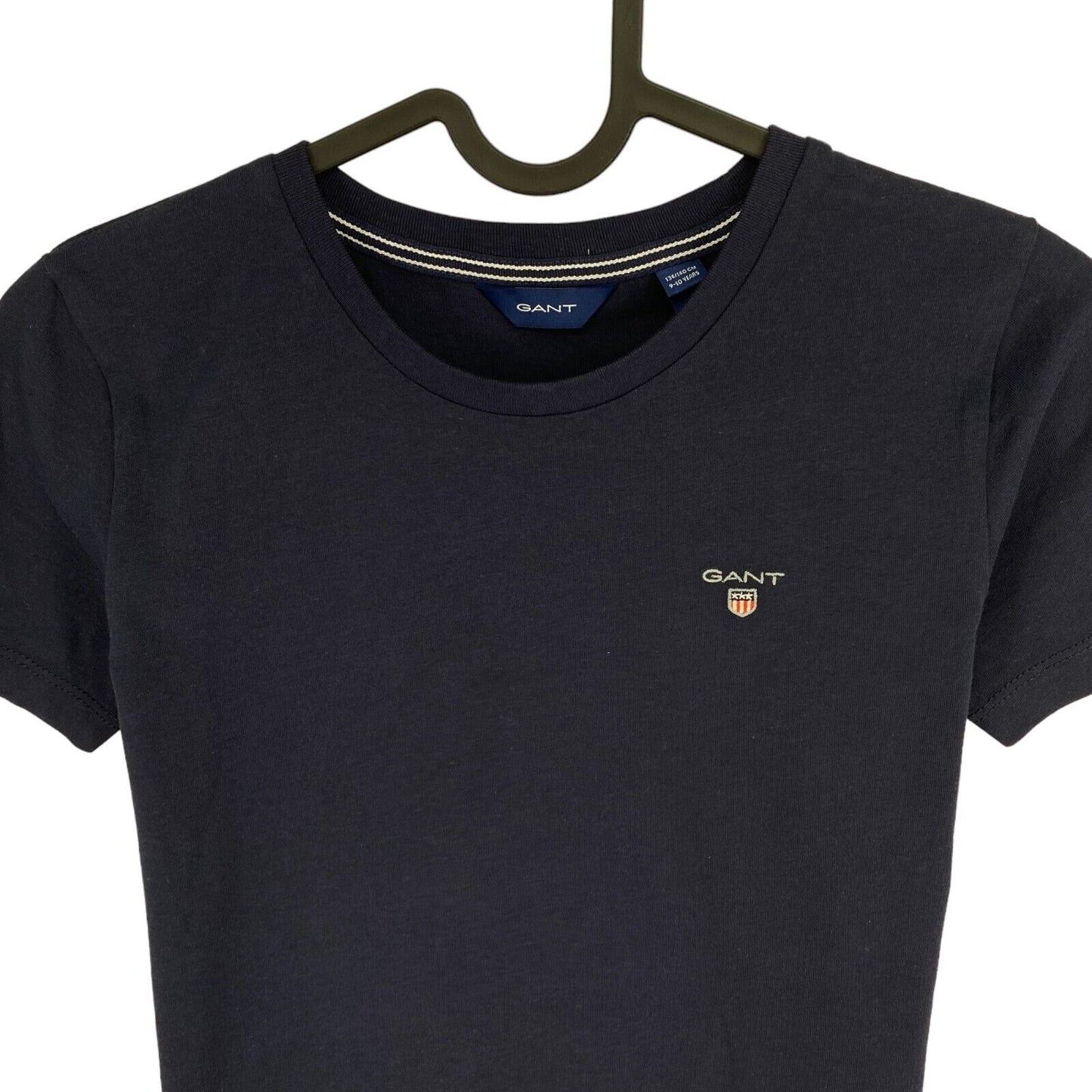 GANT Boys Navy Blue Original Crew Neck T-Shirt Size 9-10 Years 134/140 cm