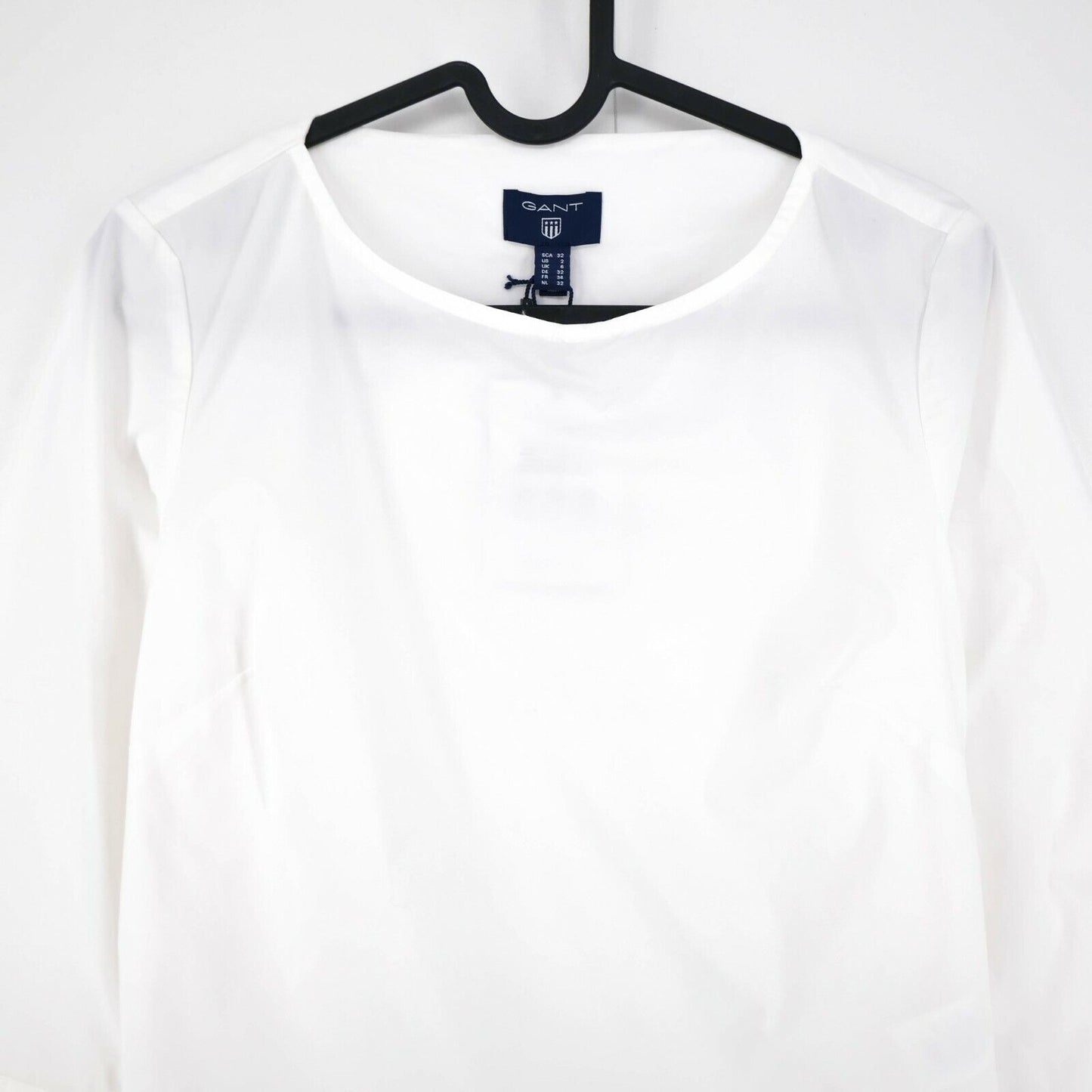 GANT White Tech Prep Bow Blouse Shirt Size EUR 32 UK 6 US 2