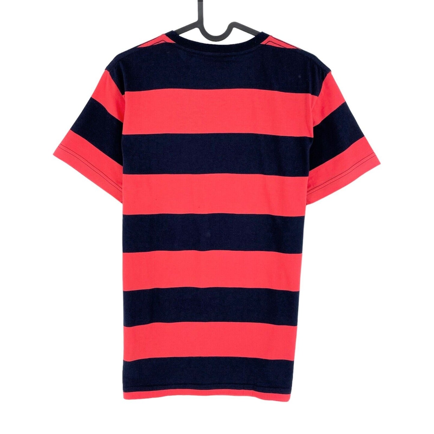 GANT Dark Pink Bar Stripe Crew Neck T-Shirt Size S