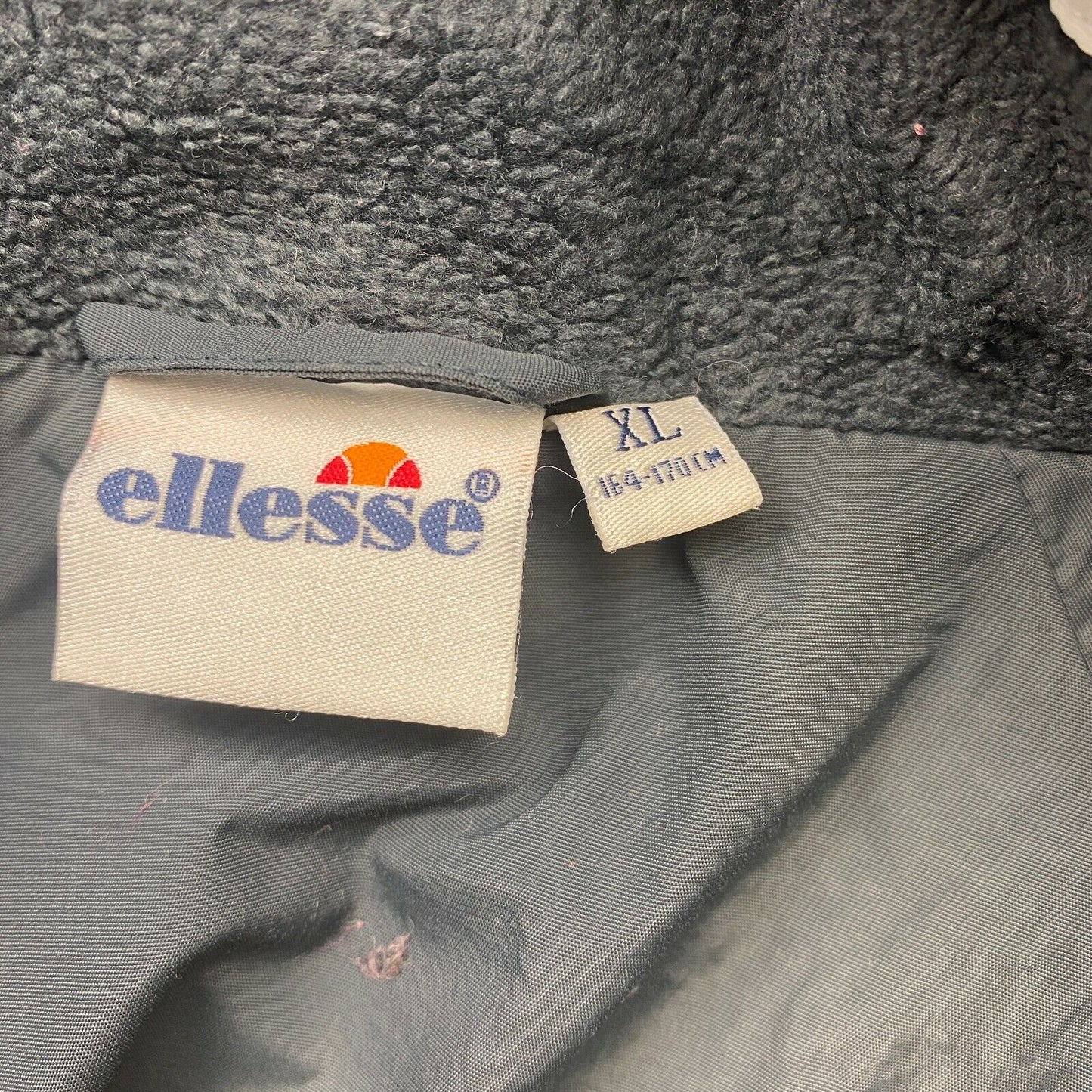 ELLESSE, Grauer Basic-Jackenmantel mit Kapuze, Größe Jungen XL 164–170 cm