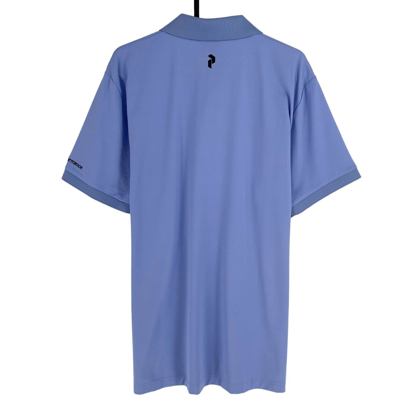 Peak Performance Men Blue Vespar Polo Shirt Size L